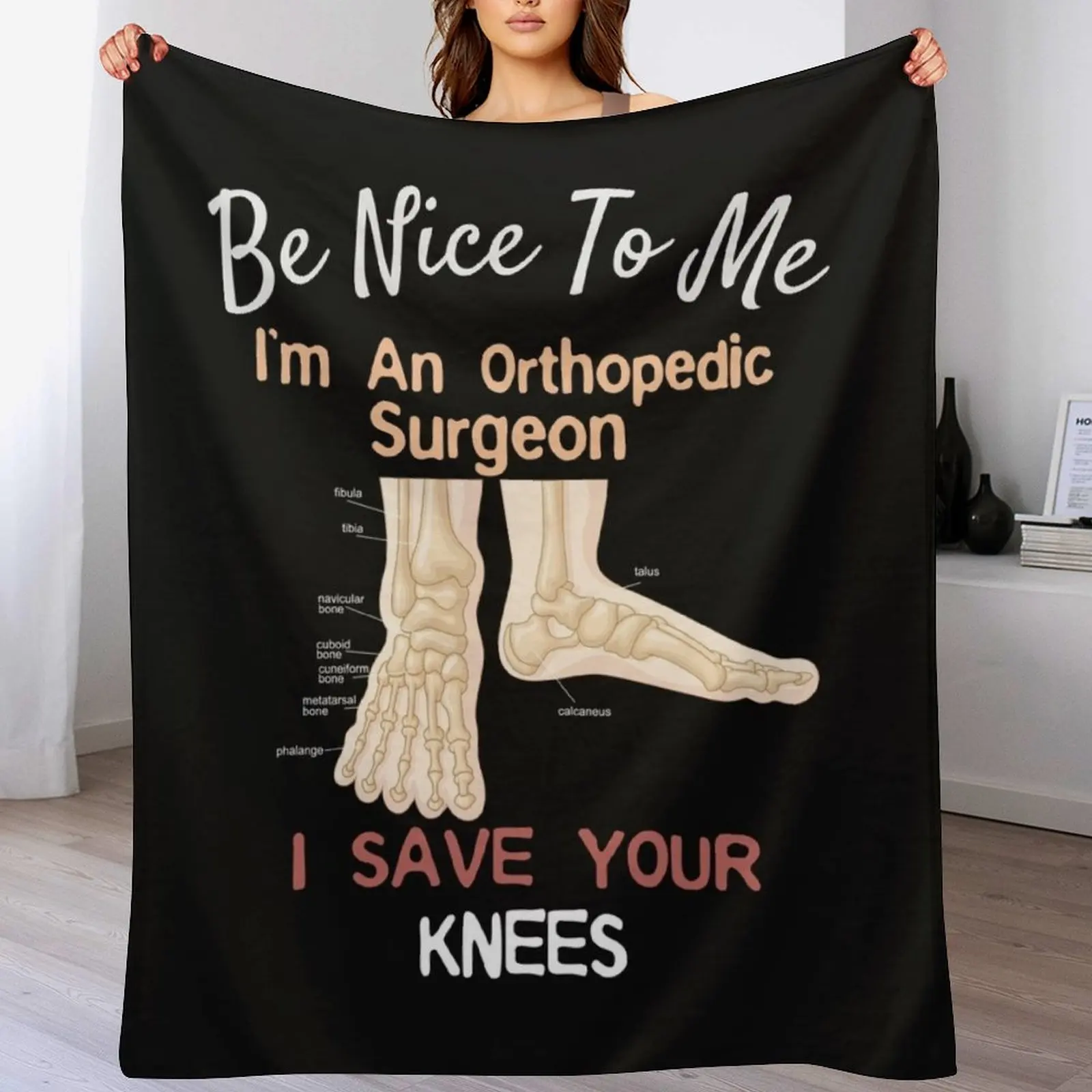 3D Printing Orthopedics - Cobertor de pelúcia macio com design