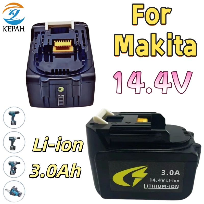 Makita Drill Hp1640 - Para makita 14.4v 3.0ah bateria recarregável