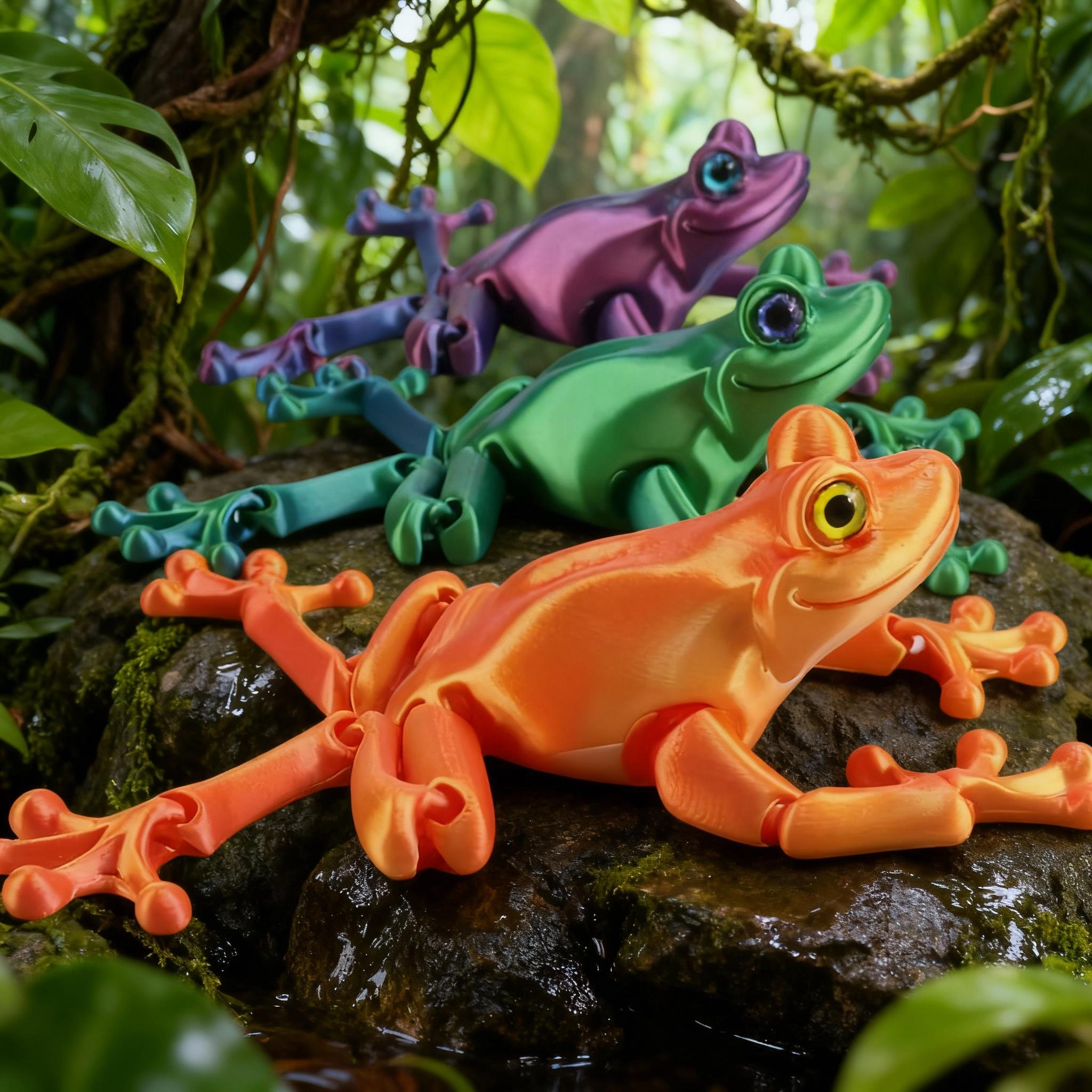 3D Printing Clay - Modelo de sapo fofo impresso em