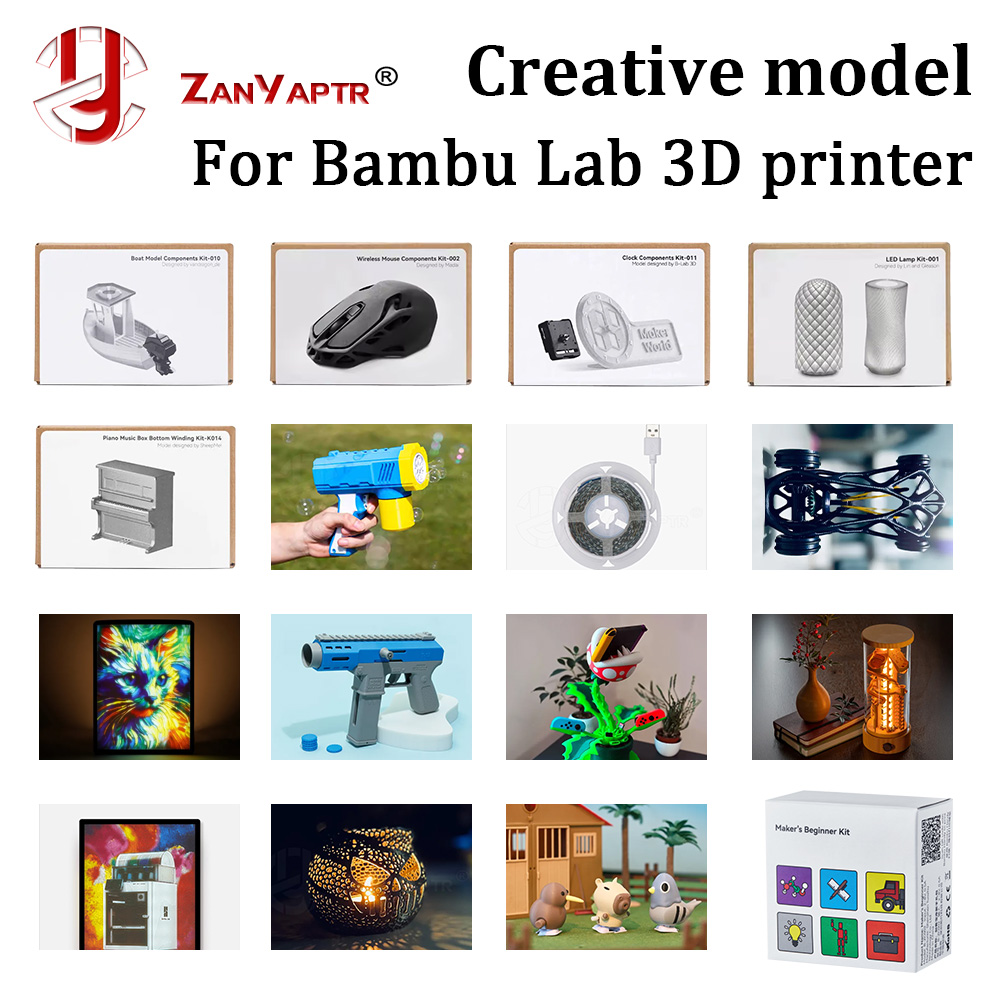 3D Printing Process - Componentes Criativos DIY para Bambu Lab: