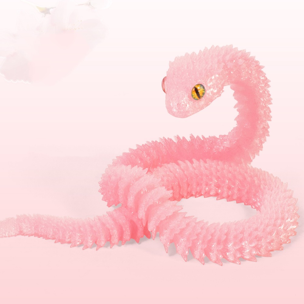 3D Printing Simulator - Cobra Realista Impressa em 3D Multicolorida