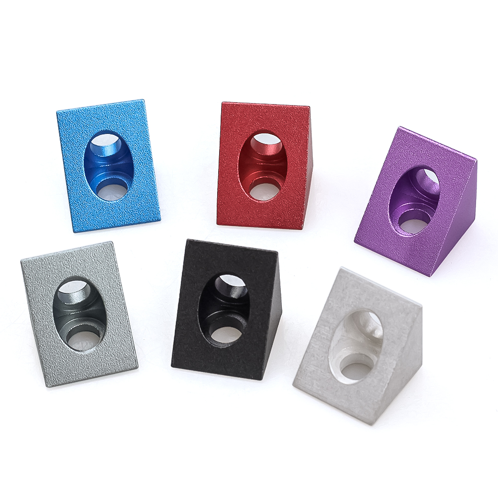 V Slot Aluminum Extrusion - Conector de canto com ângulo em