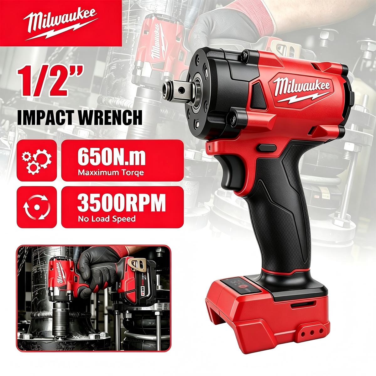 Milwaukee Drill M18 Fuel - Chave de Impacto Sem Fio Milwaukee