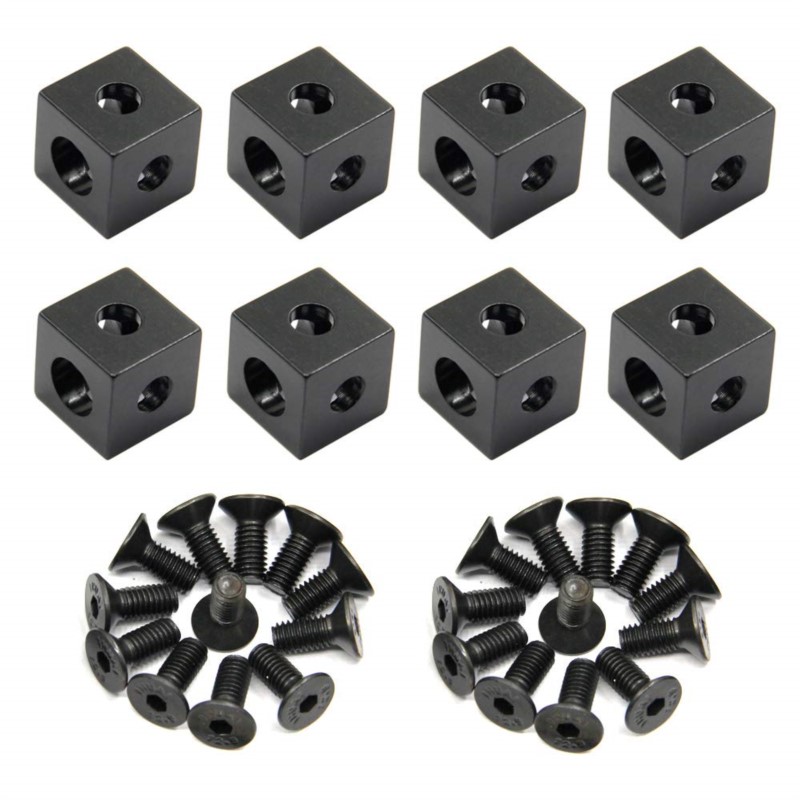 V Slot Aluminum Extrusion - 8 unidades/pacote 2020 bloco de alumínio