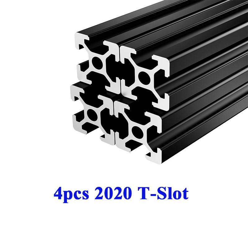 V Slot Aluminum Extrusion - 4 peças 2020 perfil de extrusão