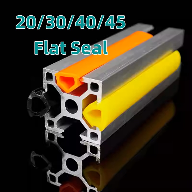 V Slot Aluminum Extrusion - 10 metros 6mm/8mm/10mm vedação plana para