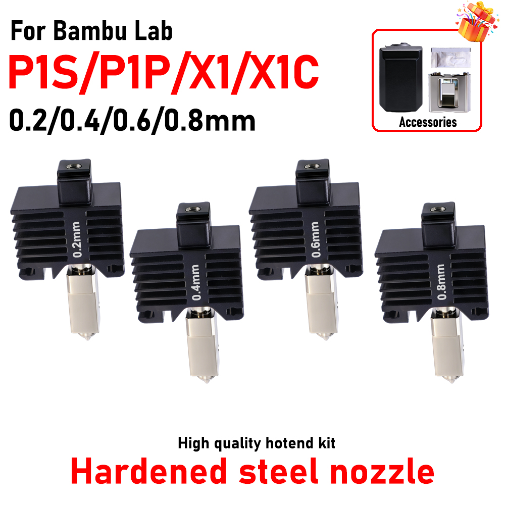 3D Printing Steel - Hotend para Bambu Lab P1P X1C