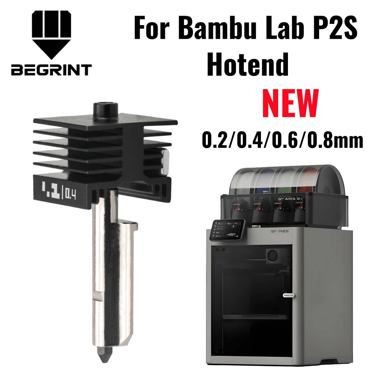 3D Printing Steel - Bico de Aço Temperado para Hotend