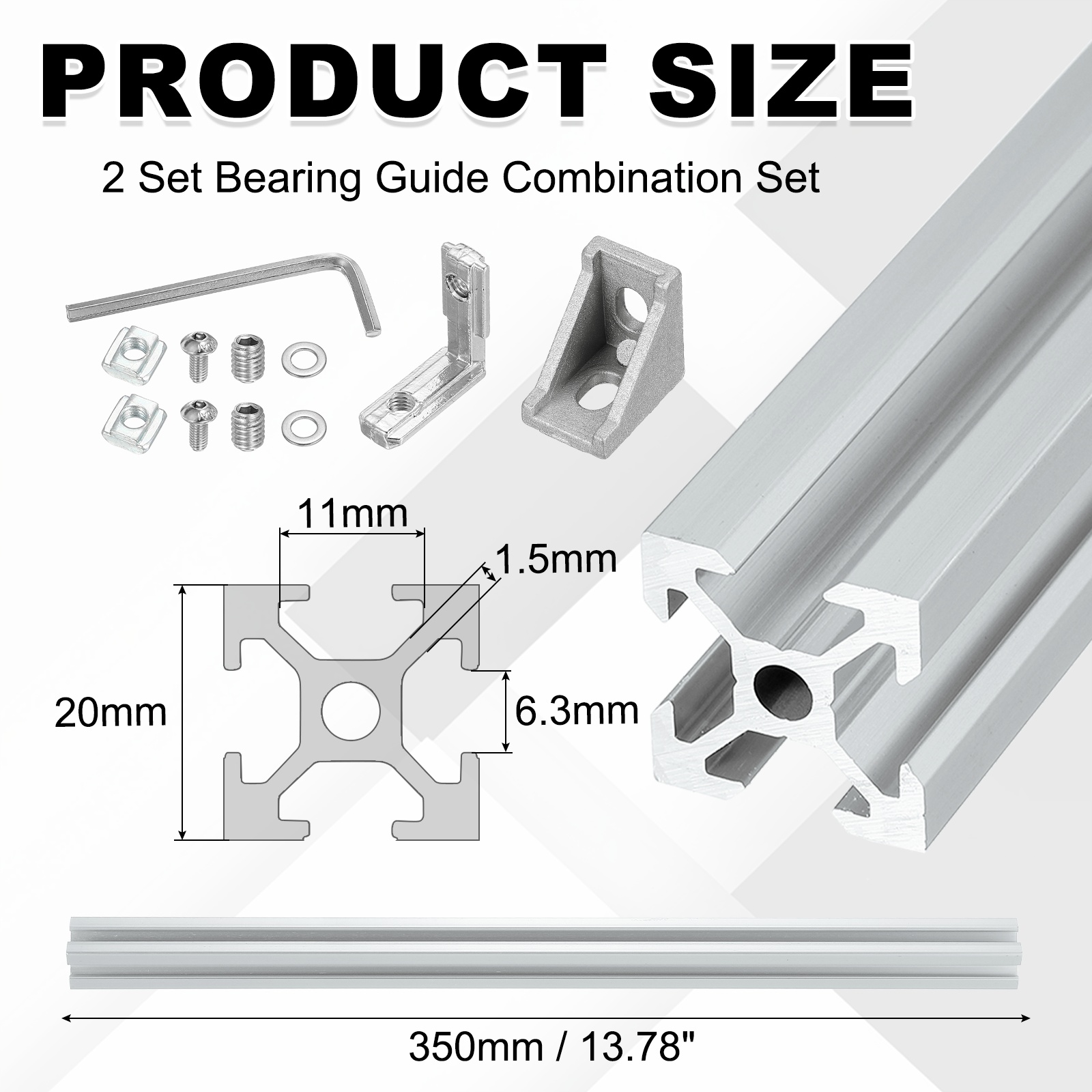 2 Conjuntos de Perfil de Alumí - V Slot Aluminum Extrusion avaliação e preço