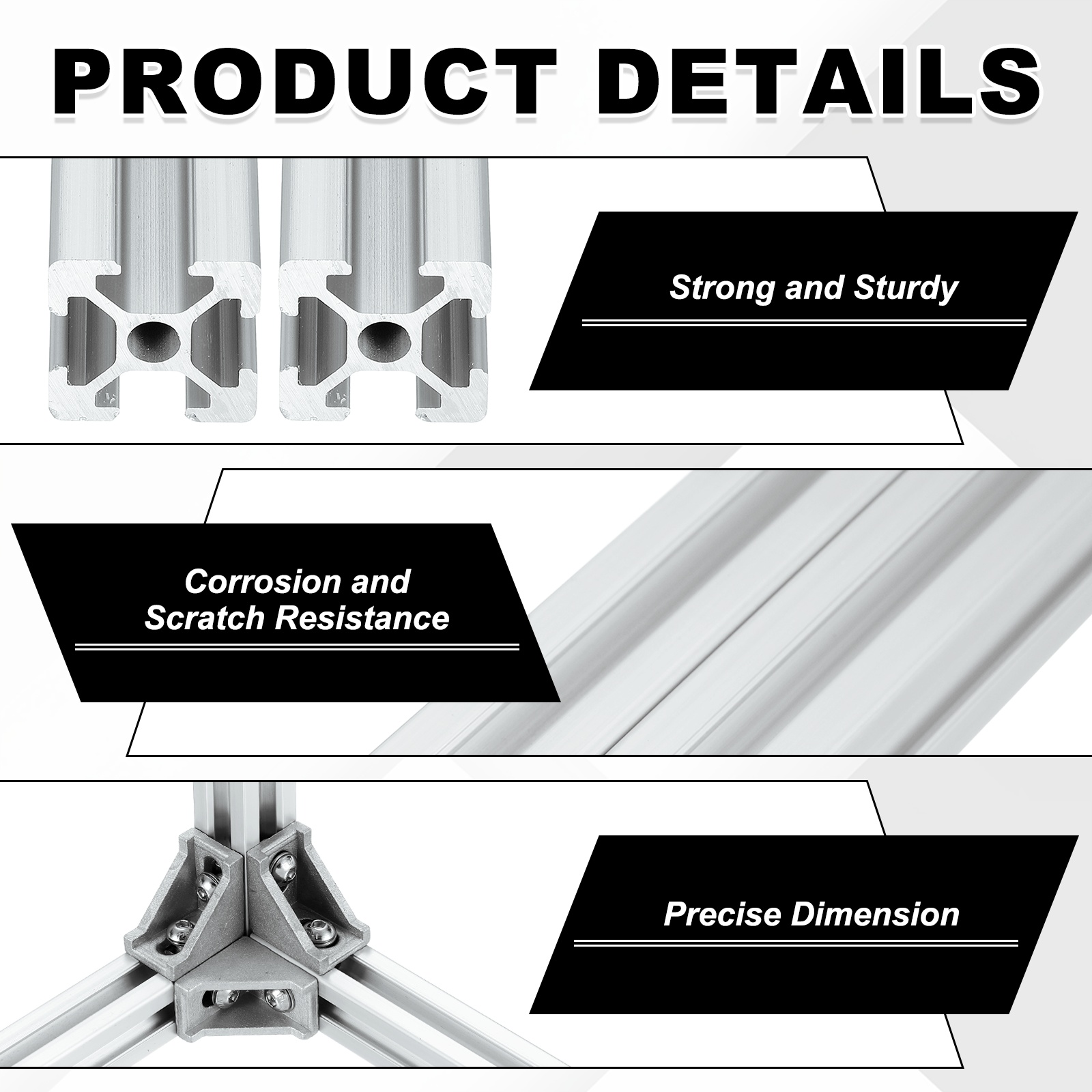 2 Conjuntos de Perfil de Alumí - V Slot Aluminum Extrusion avaliação e preço