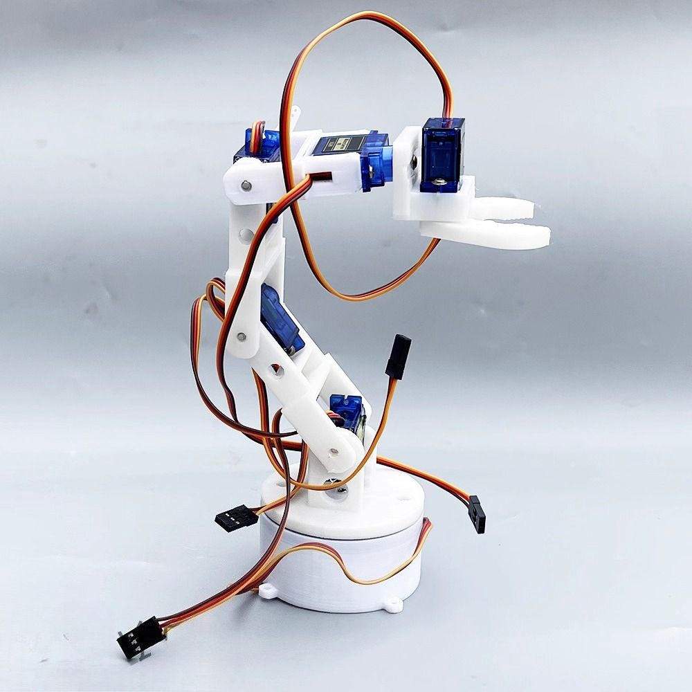 Braço robótico branco de seis  - 3D Printing Robot Arm avaliação e preço