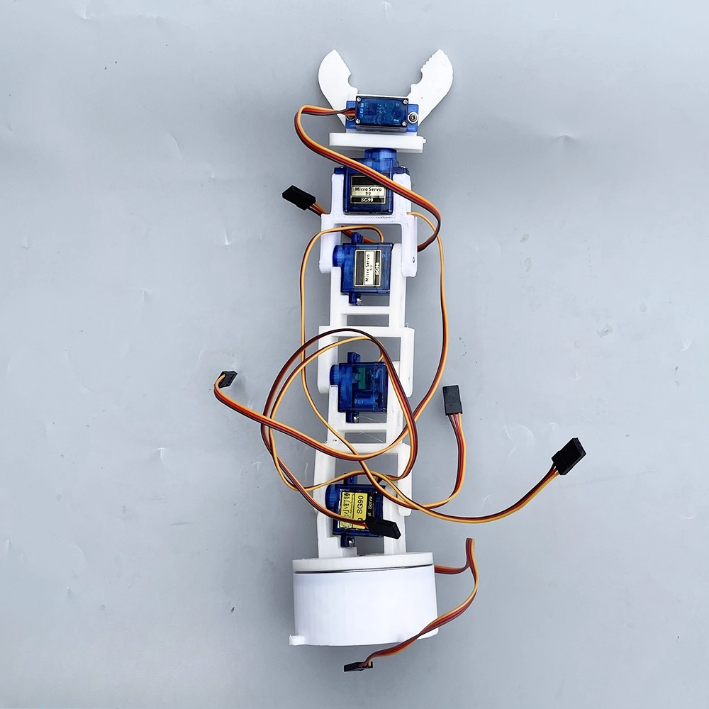 Braço robótico branco de seis  - 3D Printing Robot Arm avaliação e preço