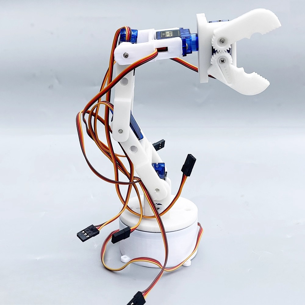 Braço robótico branco de seis  - 3D Printing Robot Arm avaliação e preço