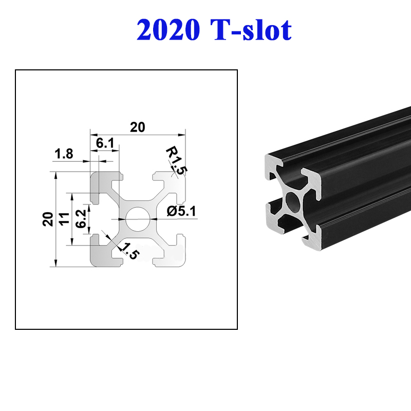 4 peças 2020 perfil de extrusã - V Slot Aluminum Extrusion avaliação e preço