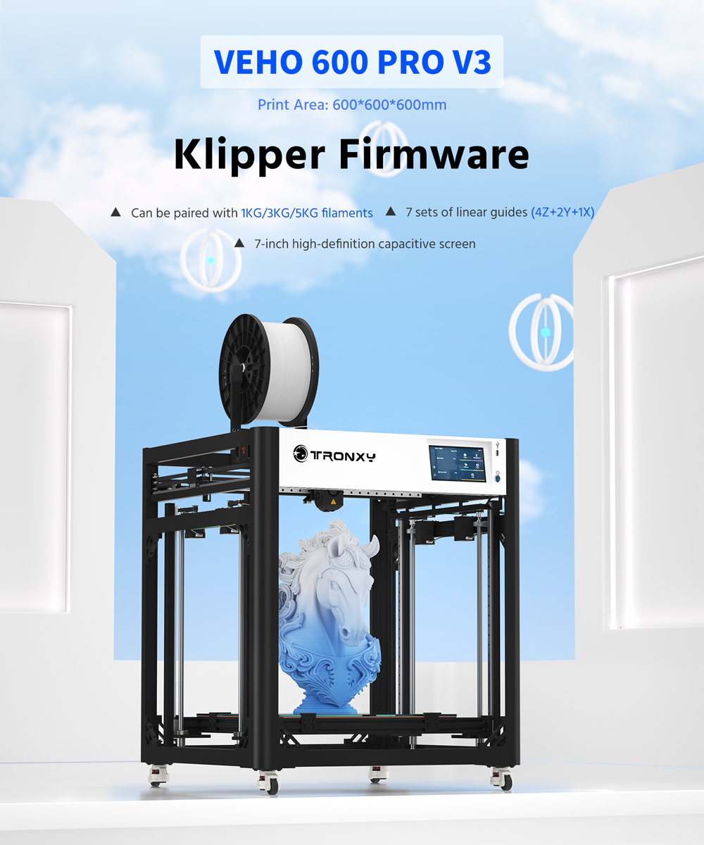 Impressora 3D Tronxy VEHO-600  - 3D Printing X Y Z Axis avaliação e preço