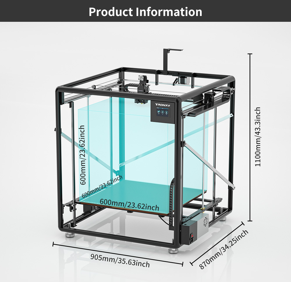 Impressora 3D Tronxy VEHO-600  - 3D Printing X Y Z Axis avaliação e preço