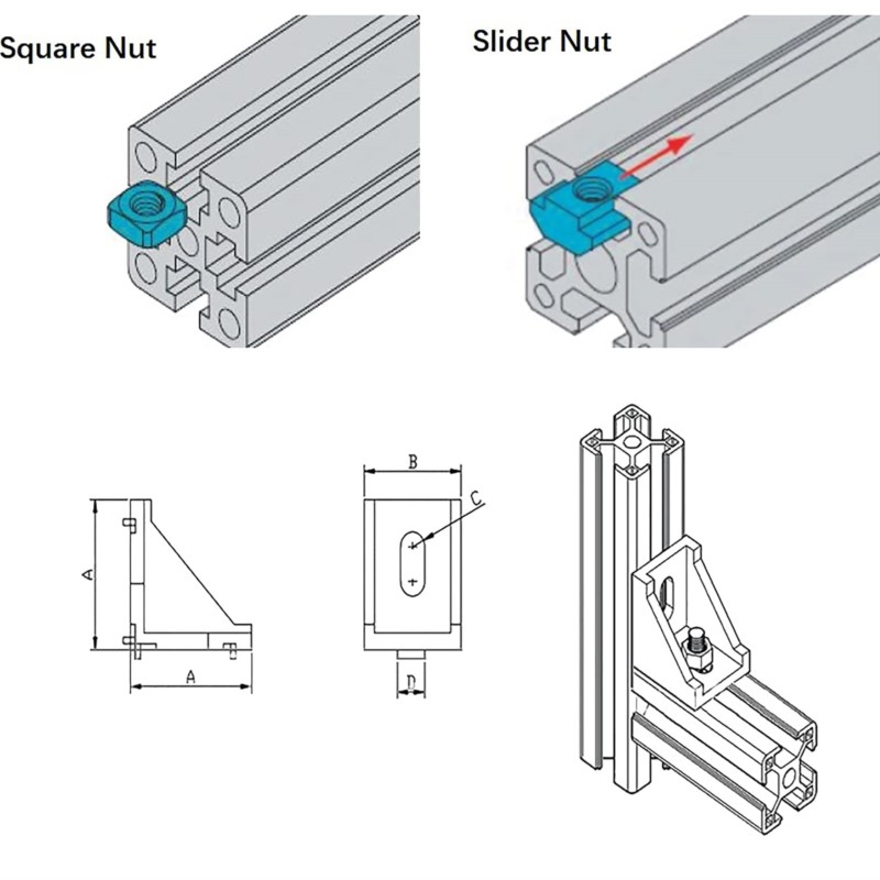 1 pces preto 2040 t-slot padrã - V Slot Aluminum Extrusion avaliação e preço