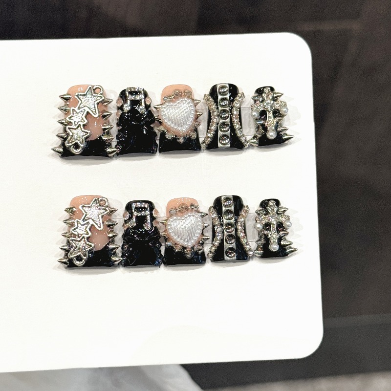 10PCS Unhas Postiças Y2k em Es - 3D Printing Metal avaliação e preço