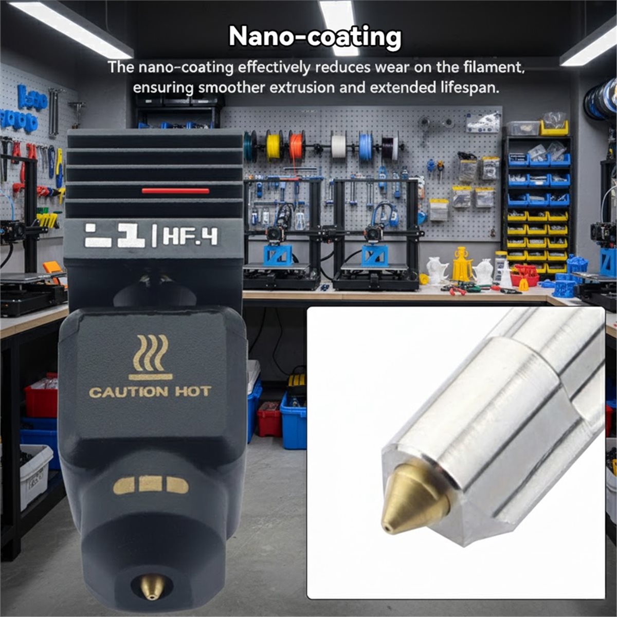 A59E Upgrade: Hotend de Aço Na - 3D Printing Steel avaliação e preço