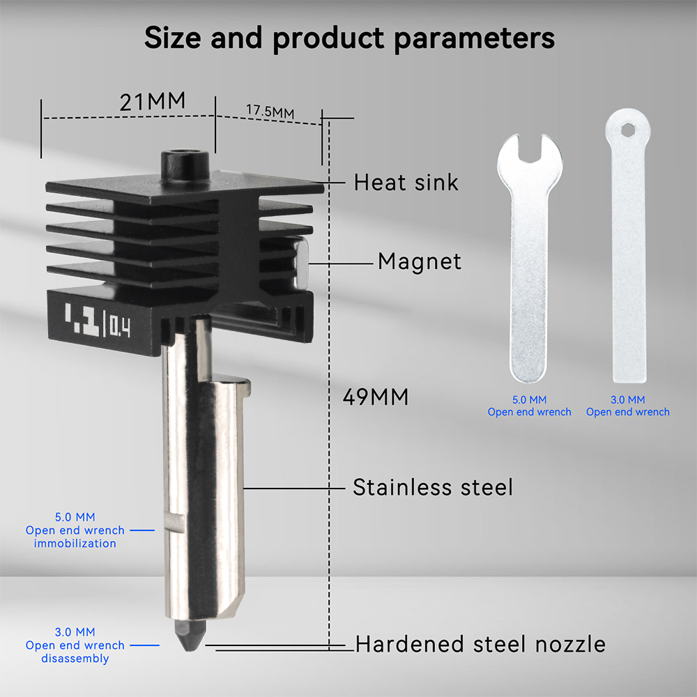 Bico de Aço Temperado para Hot - 3D Printing Steel avaliação e preço