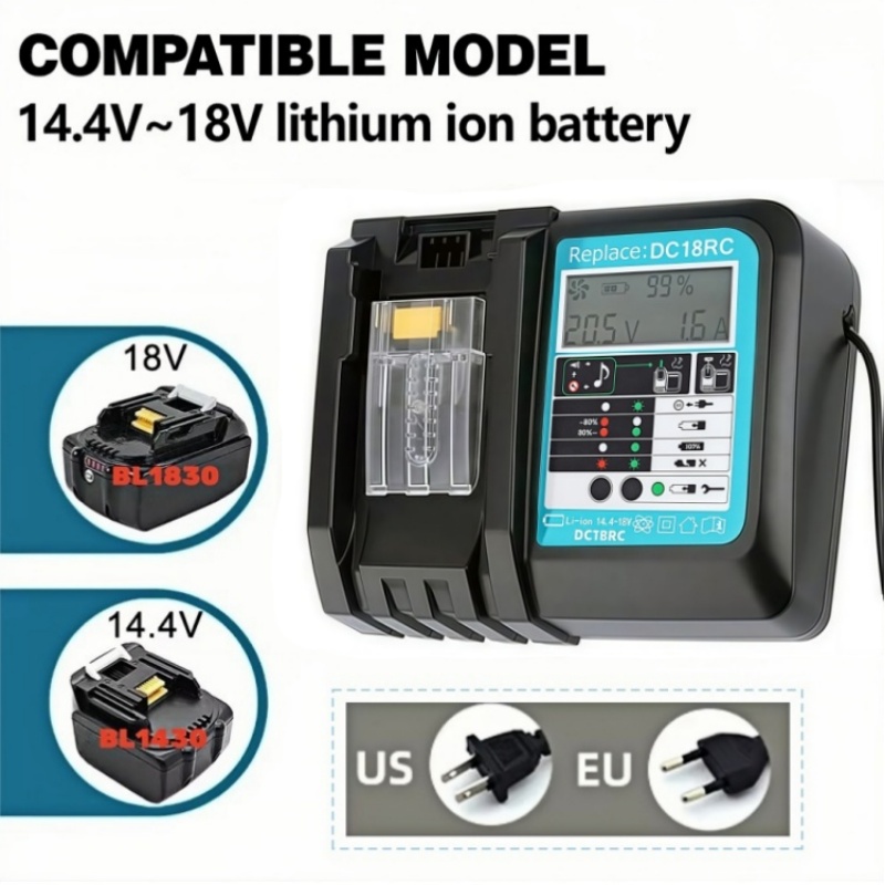 Carregador Rápido DC18RC com V - Makita Drill Hp1640 avaliação e preço