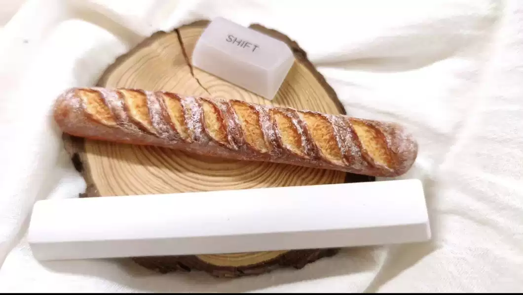Keycap Baguette Food Artisan S - 3D Printing Keycaps avaliação e preço